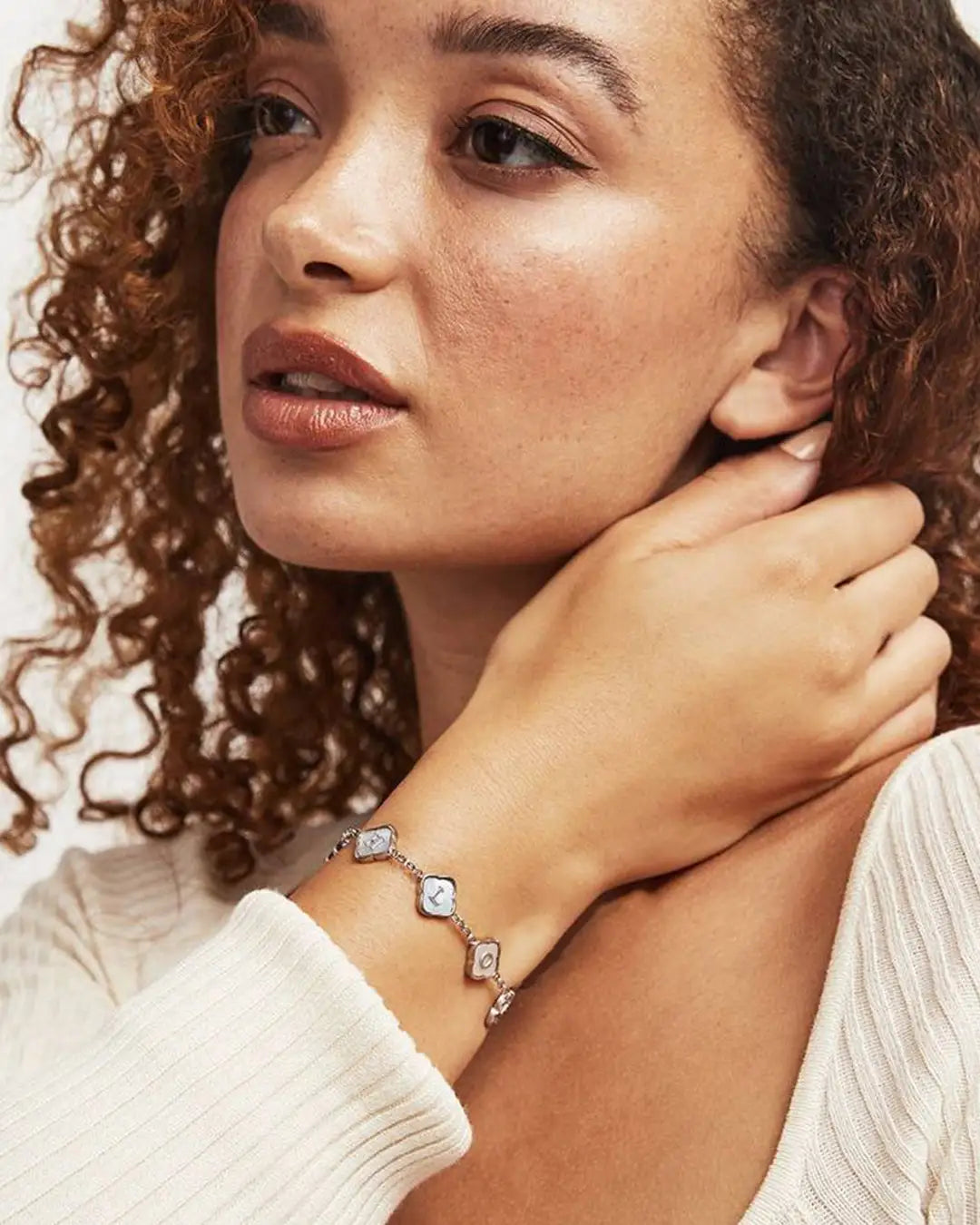 Klavertjevier armband